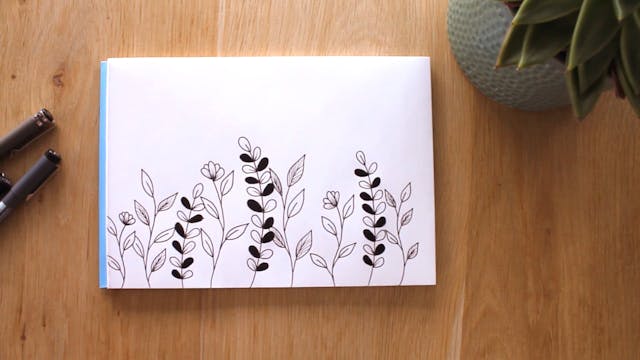 Flower Doodle - Basic Lines