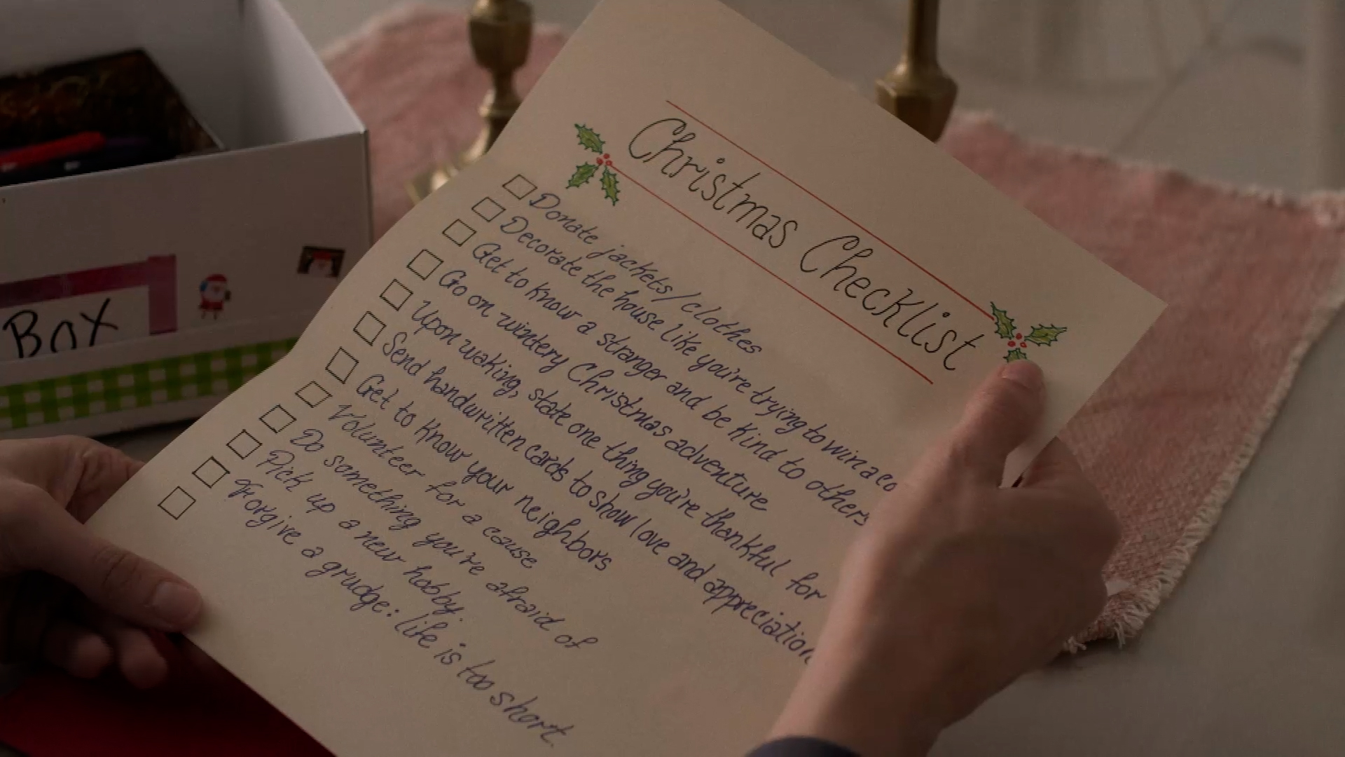Christmas Checklist: 101