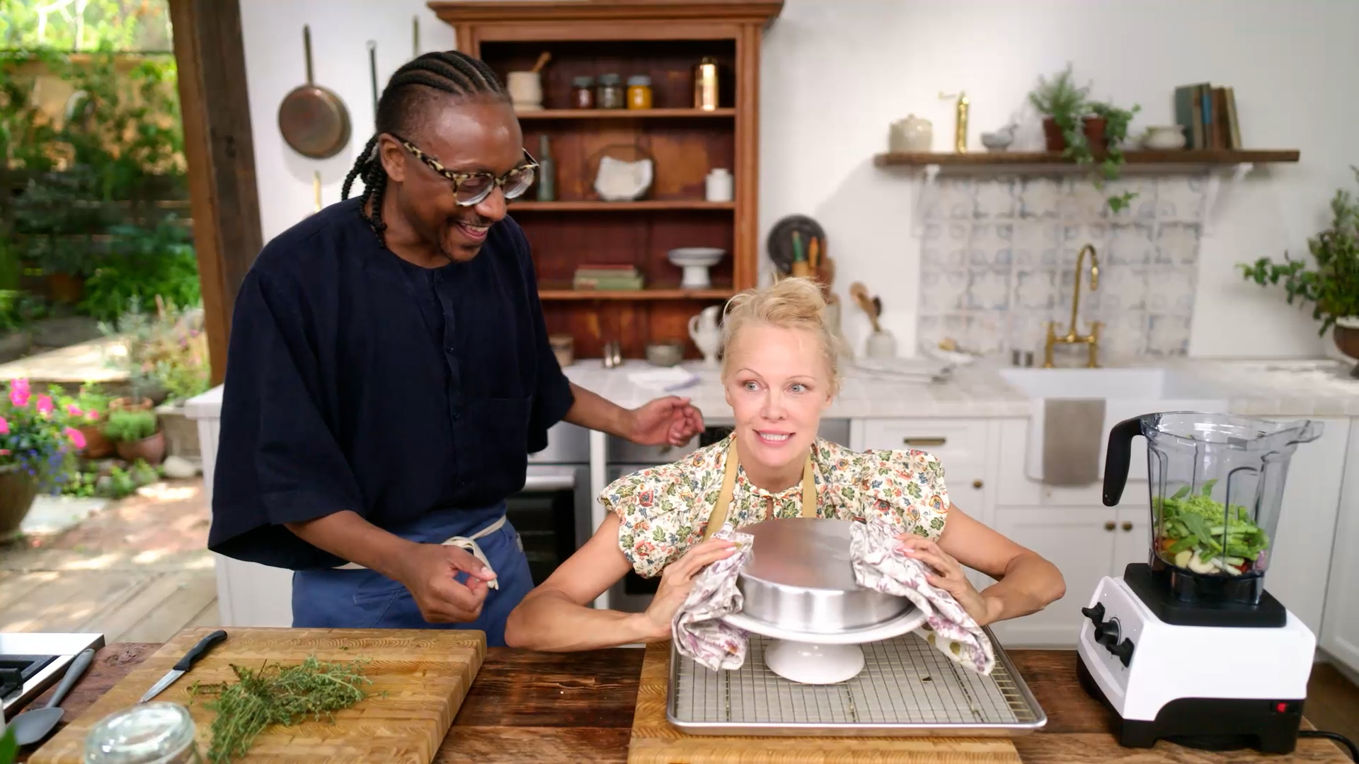 Pamela and Chef Gregory Gourdet