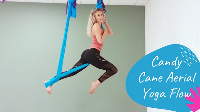 Candy Cane Aerial Yoga Flow
