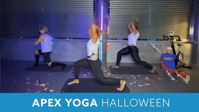 APEX YOGA Halloween with JoAnne,  Bob and Sam - OCTOBER