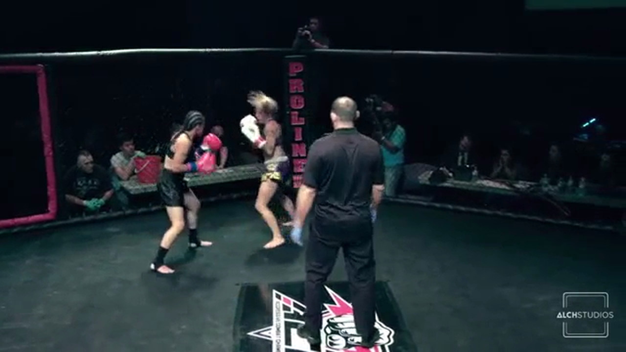 Match 11 Destiny The Caged Cutie Quinones vs Rebecca Carnage Rampage (1)