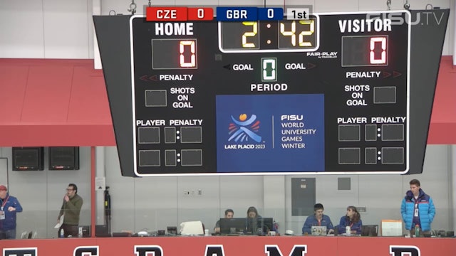 GBR v CZE - (W) Ice Hockey Qualifiers - Lake Placid 2023 FISU Games