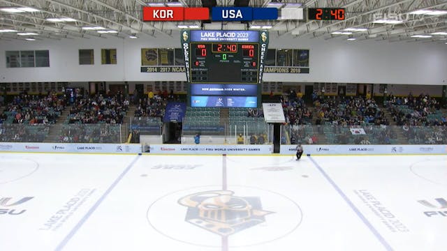 USA v KOR - (M) Ice Hockey Qualifiers...