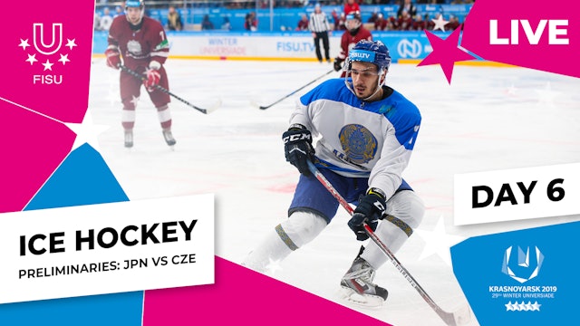 Krasnoyarsk 2019 | Ice Hockey | Men | Preliminaries | CZE v JPN