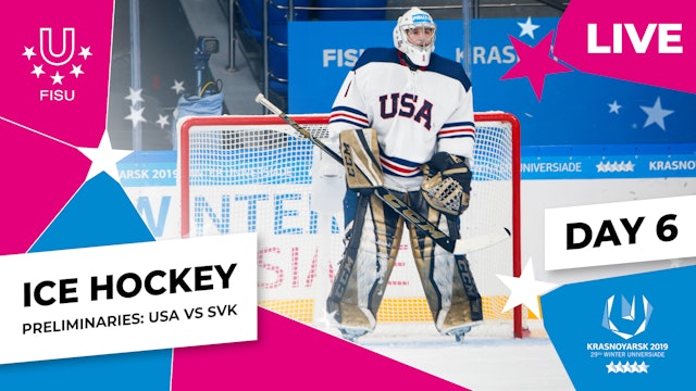 Krasnoyarsk 2019 | Ice Hockey | Men | Preliminaries | SVK v USA