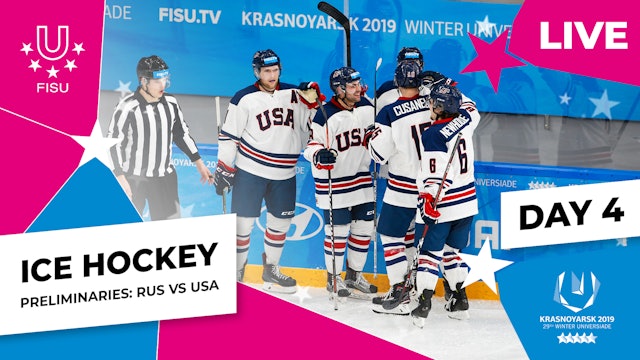 Krasnoyarsk 2019 | Ice Hockey | Men | Preliminaries | RUS v USA