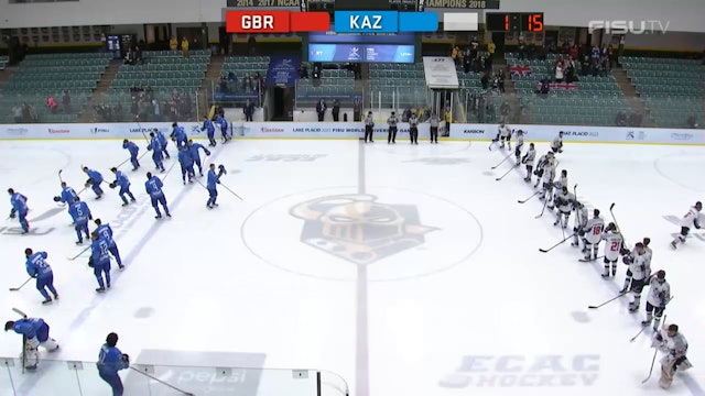 KAZ v GBR - (M) Ice Hockey Qualifiers - Lake Placid 2023 FISU Games
