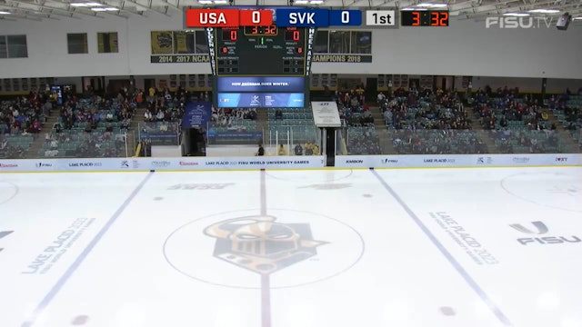SVK v USA - (M) Ice Hockey Qualifiers - Lake Placid 2023 FISU Games