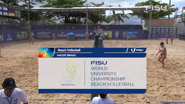 Day4 (W) Brazil v Germany - FISU championship Beach Volleyball
