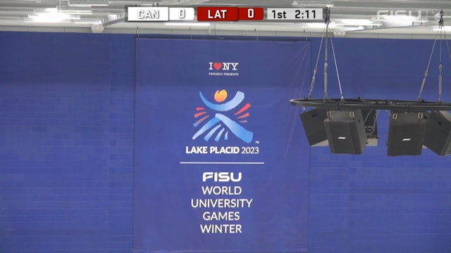 LAT v CAN - (M) Ice Hockey Qualifiers - Lake Placid 2023 FISU Games