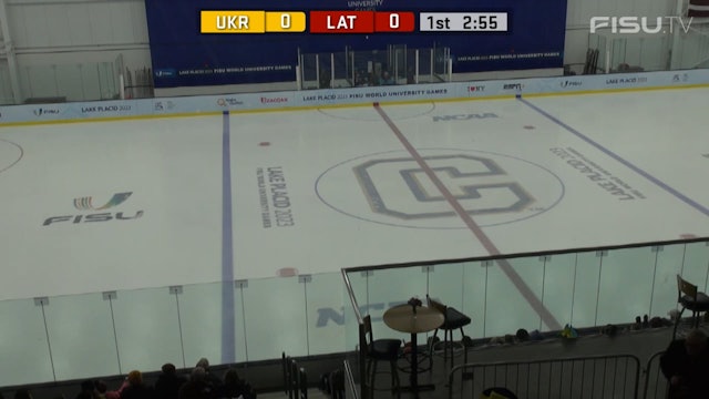 LAT v UKR - (M) Ice Hockey Qualifiers - Lake Placid 2023 FISU Games
