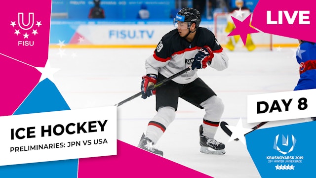 Krasnoyarsk 2019 | Ice Hockey | Men | Preliminaries | JPN v USA