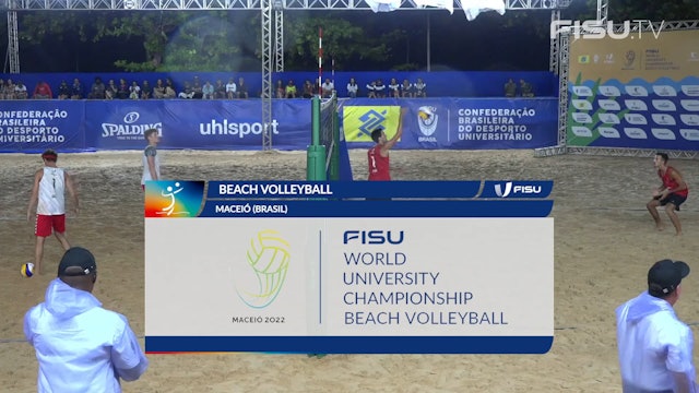 (M) semi-finals: Germany v Portugal FISU 2022 Championship Beach Volleyball