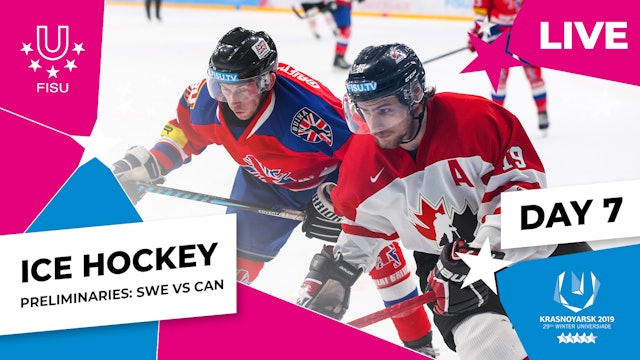 Krasnoyarsk 2019 | Ice Hockey | Men | Preliminaries | CAN v SWE