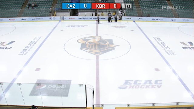 KOR v KAZ - (M) Ice Hockey Qualifiers - Lake Placid 2023 FISU Games