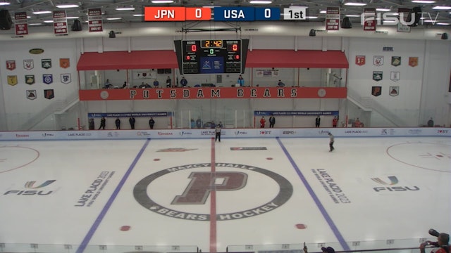 USA v JPN - (W) Ice Hockey Qualifiers - Lake Placid 2023 FISU Games