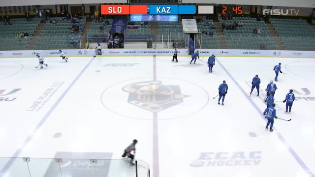 KAZ v SVK - (M) Ice Hockey Qualifiers - Lake Placid 2023 FISU Games
