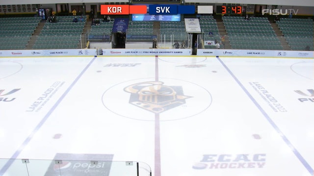 SVK v KOR - (M) Ice Hockey Qualifiers - Lake Placid 2023 FISU Games
