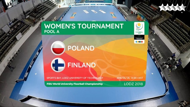 Lodz 2018 | Floorball | Women |  FIN v POL