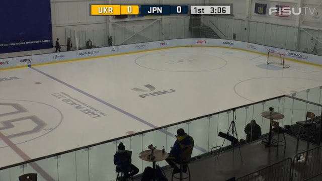 JPN v UKR - (M) Ice Hockey Qualifiers - Lake Placid 2023 FISU Games