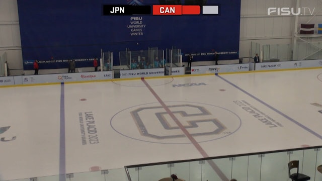 CAN v JPN - (M) Ice Hockey Qualifiers - Lake Placid 2023 FISU Games