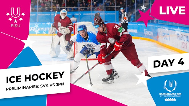 Krasnoyarsk 2019 | Ice Hockey | Men | Preliminaries | JPN v SVK