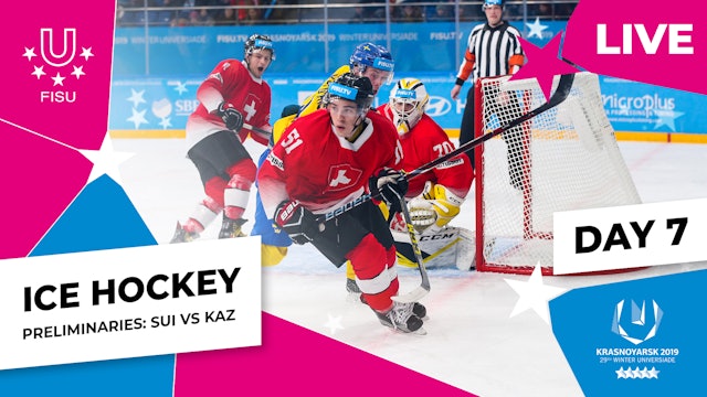 Krasnoyarsk 2019 | Ice Hockey | Men | Preliminaries | KAZ v SUI