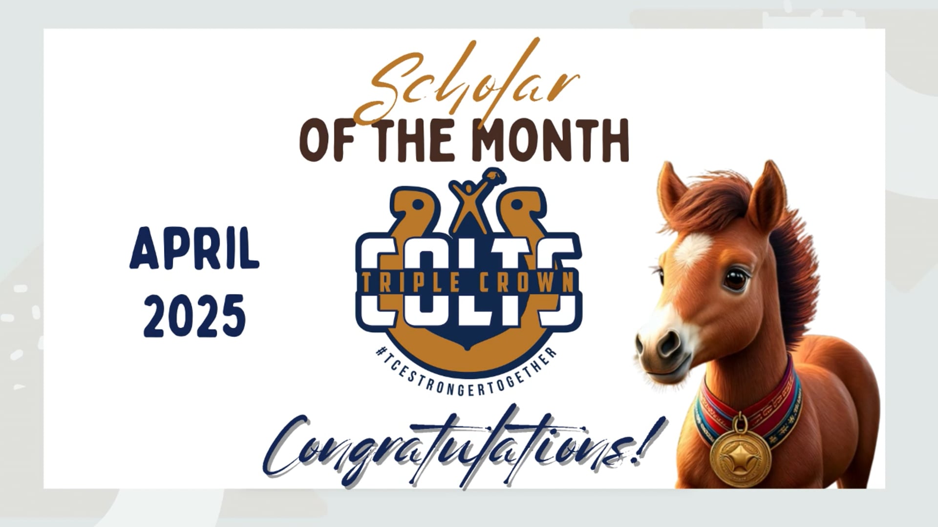 April Scholar of the Month 2025