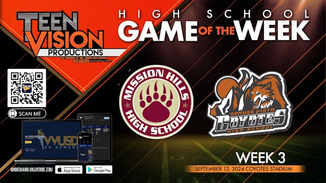 09/13/24 HS Football wk3 Orange Vista...
