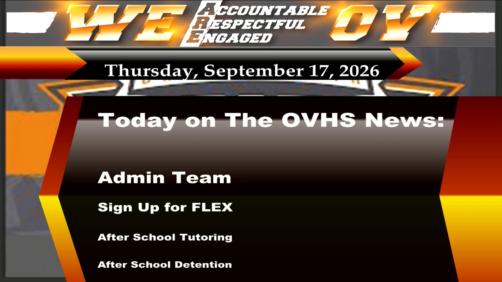 09/17/26 OVHS News