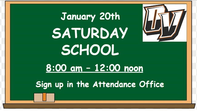 OVHS News Saturday School