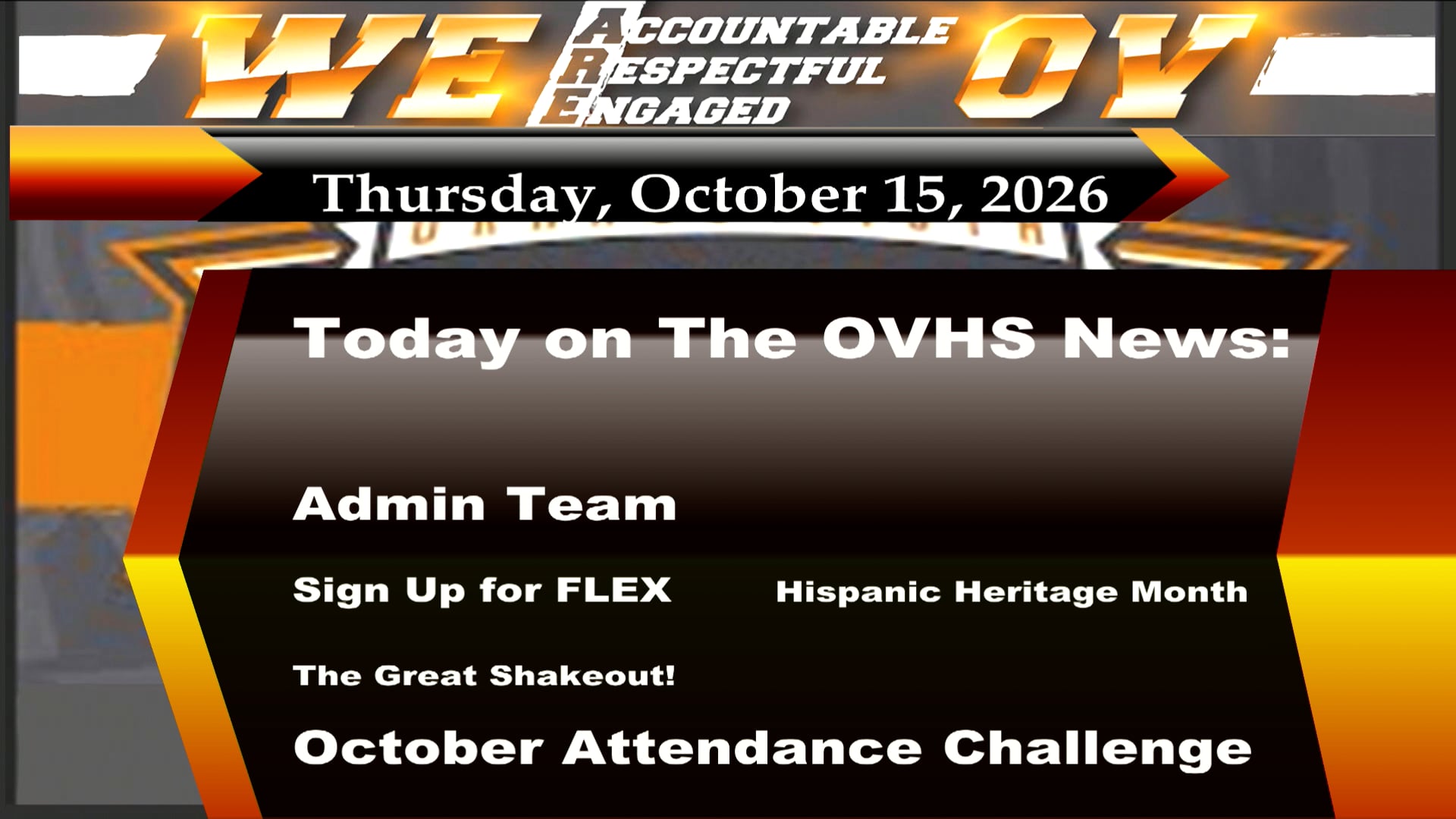10/15/26 OVHS News