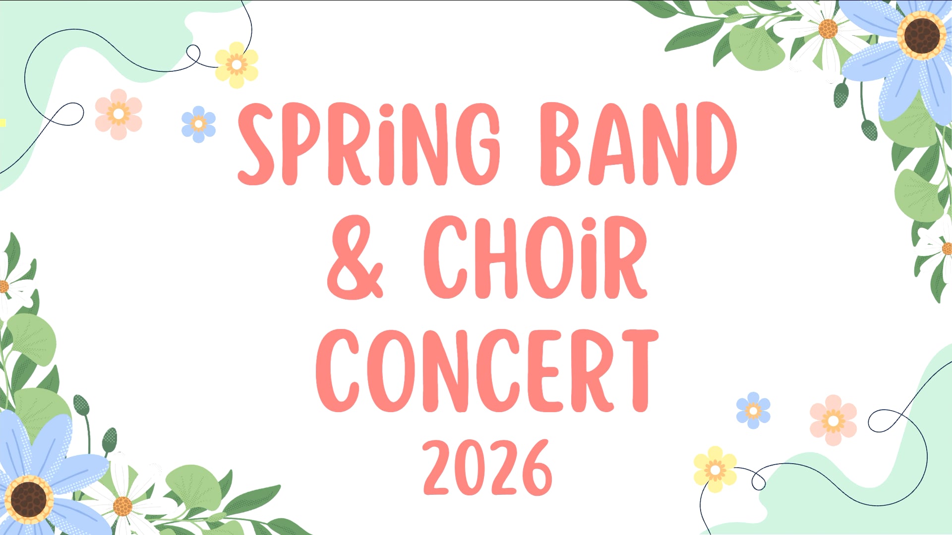 TCE Spring Band and Choir Concert 2026