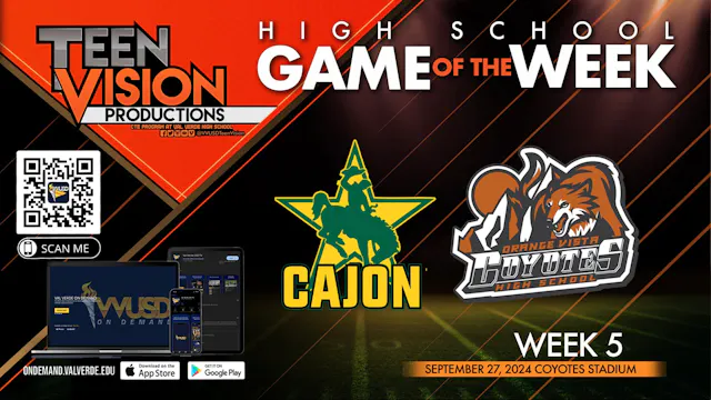 09/27/24 HS Football wk5 Orange Vista...