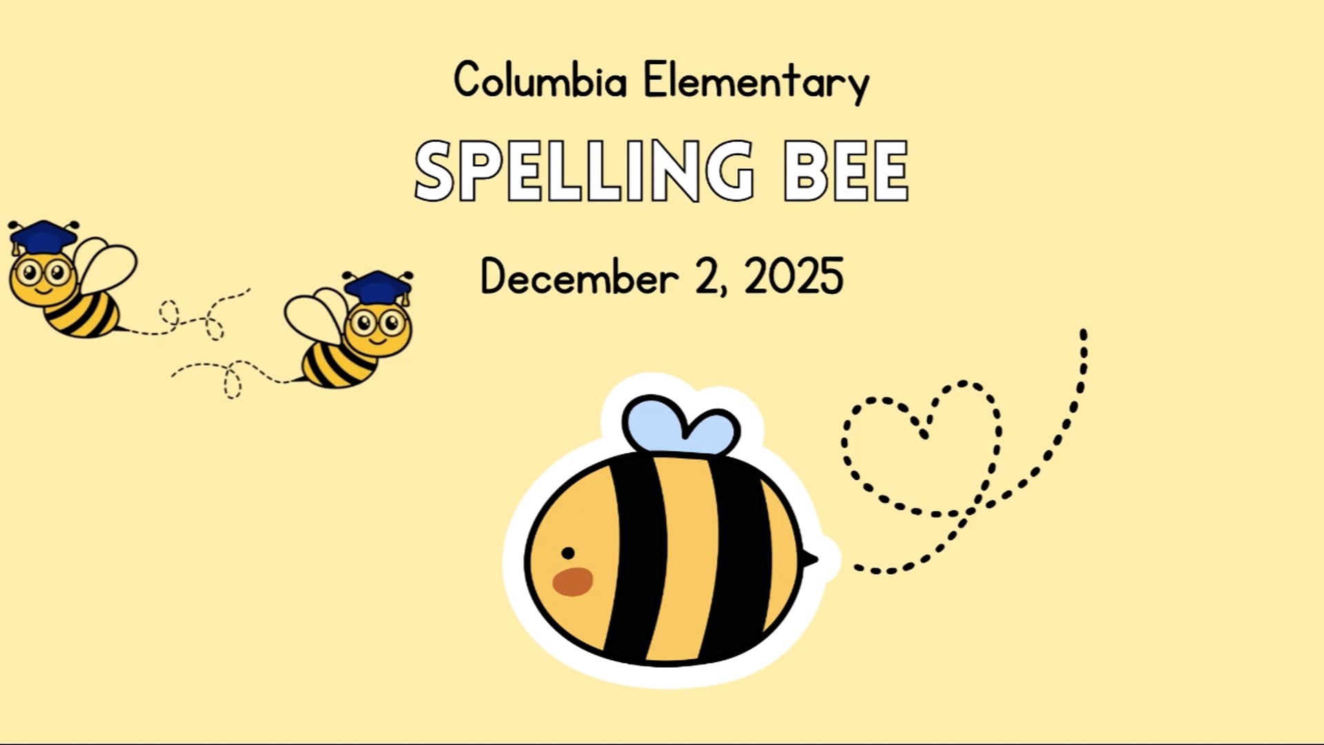 Columbia Elementary Spelling Bee 2025