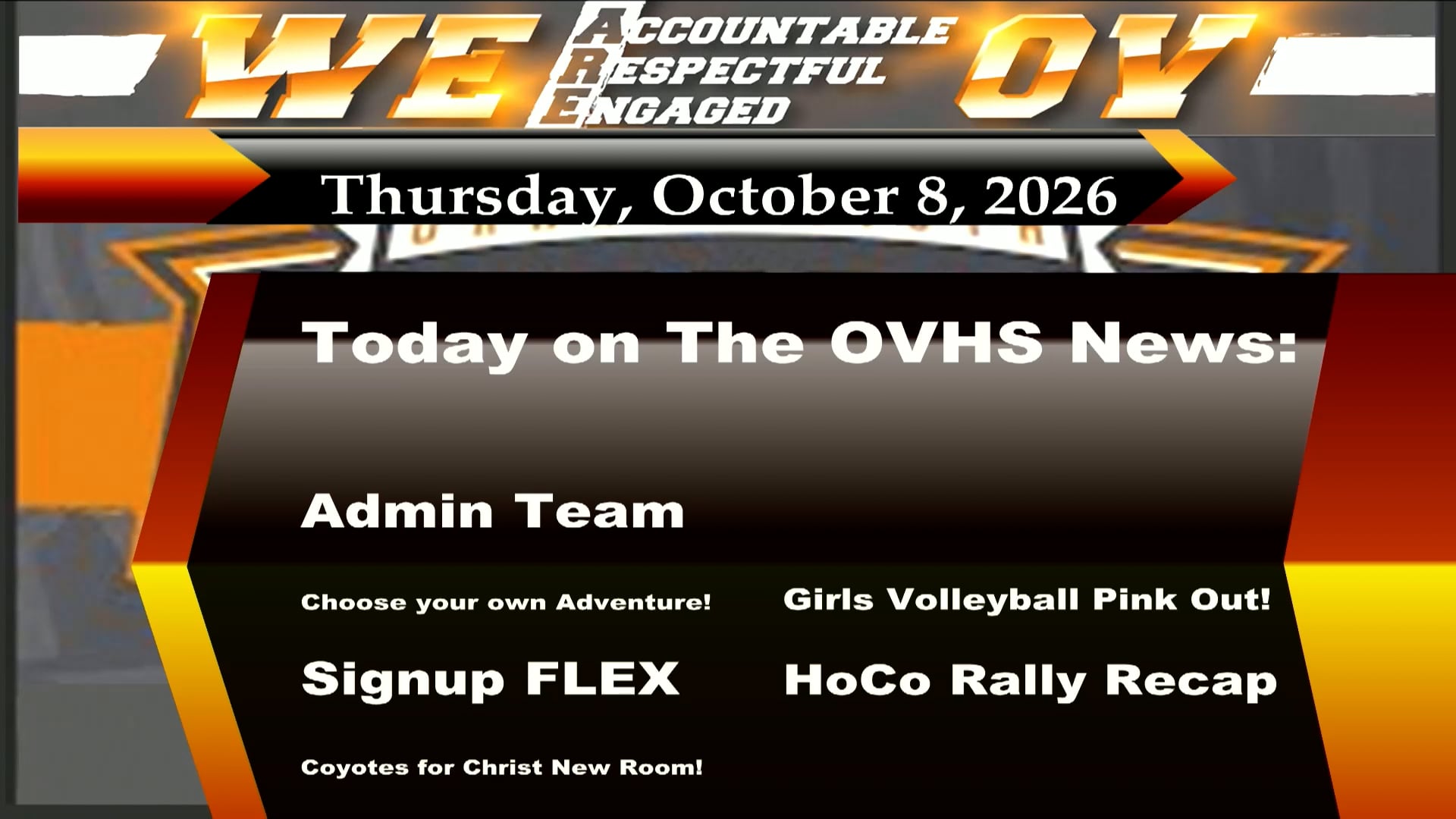 10/08/26 OVHS News