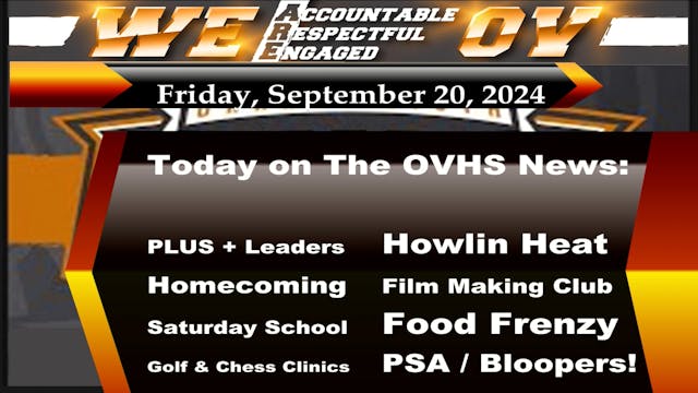 OVHS News 09/20/24