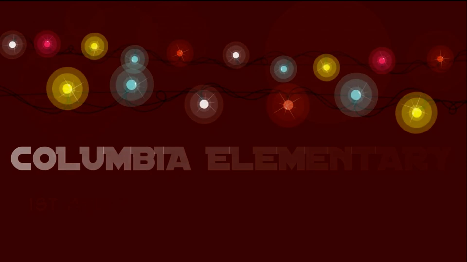 Columbia 1st and 2nd grade Winter Program