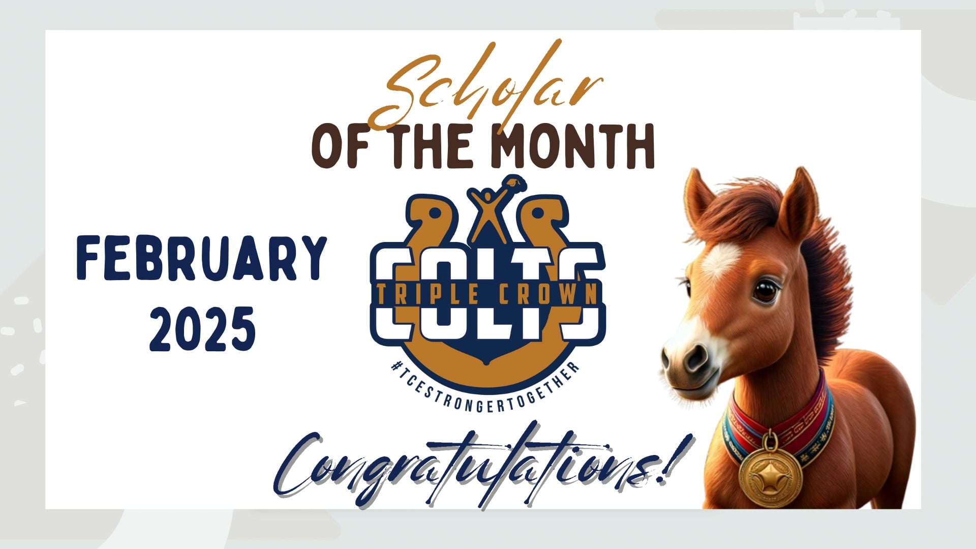 Scholar of the Month- February