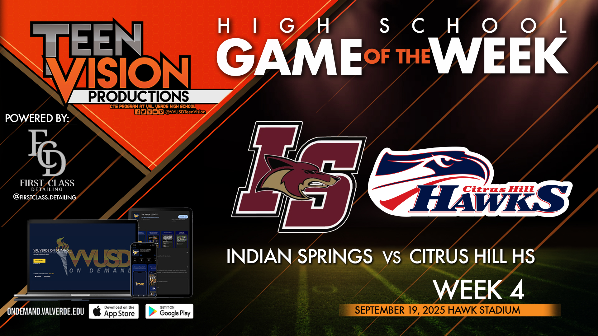 09/19/25 HS Football wk4 Citrus Hill vs Indian Springs