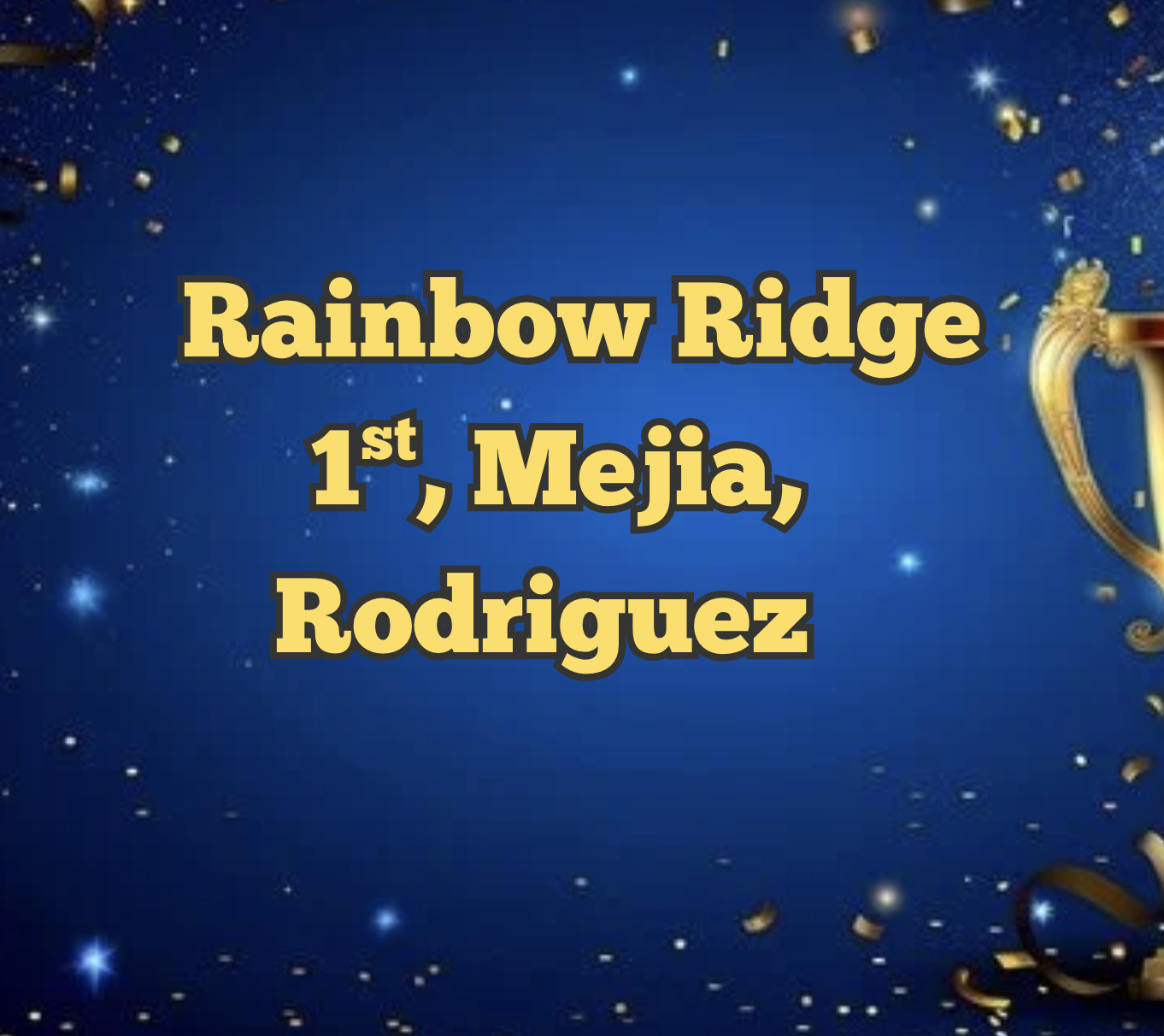 1st, Mejia, Rodriguez Awards