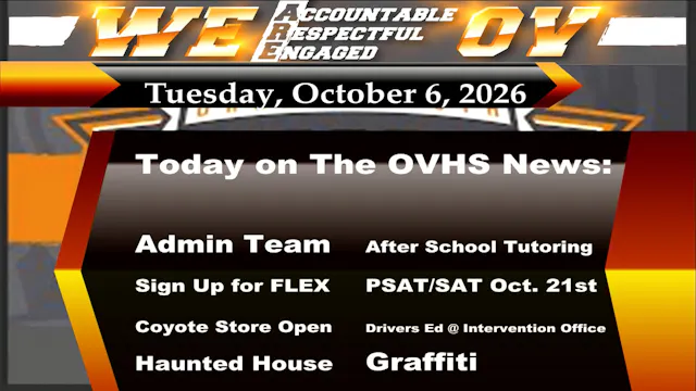 10/06/26 OVHS News
