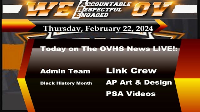 OVHS News LIVE!