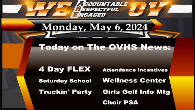 OVHS News - 05/06/2024