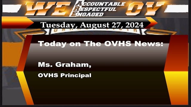 OVHS News 8/27/2024