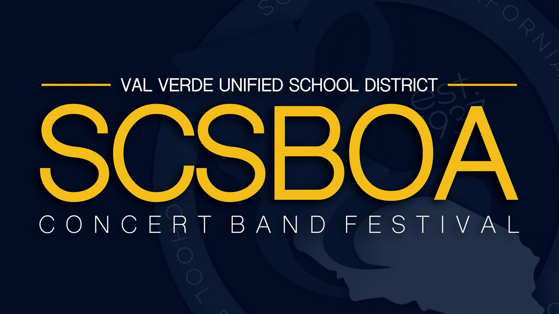 SCSBOA Concert Band Festival 2025