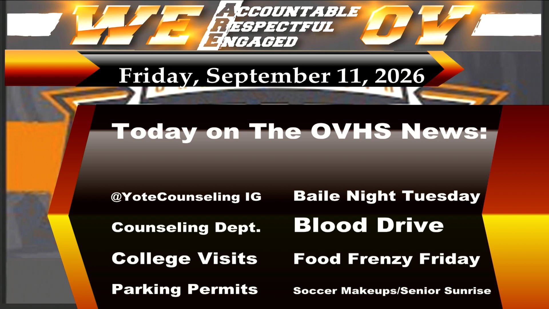 09/11/26 OVHS News