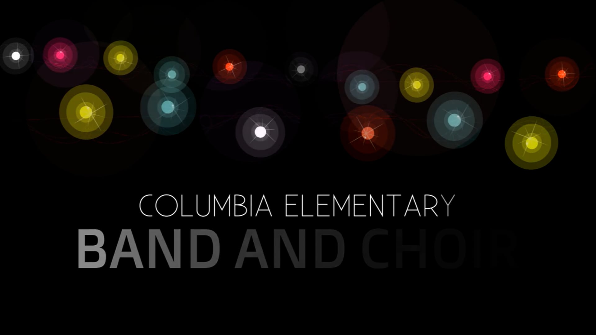 Columbia Band and Choir Concert 2025