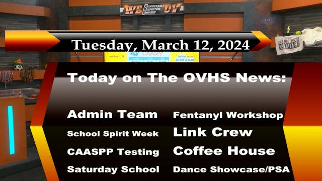 OVHS News - 03/12/2024